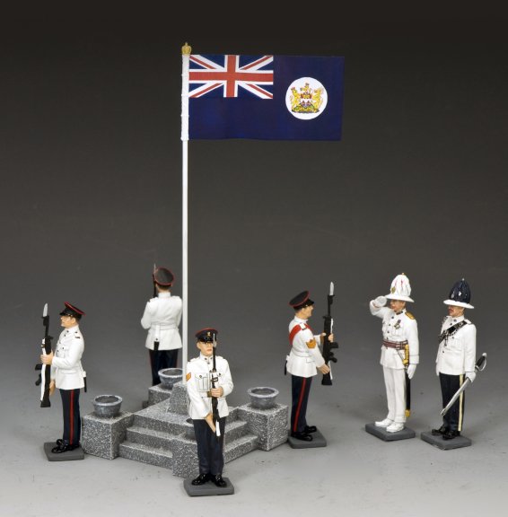 Figurine King & Country CHK-006 RHKR – Staff Sergeant Present Arms (plomb Peint)