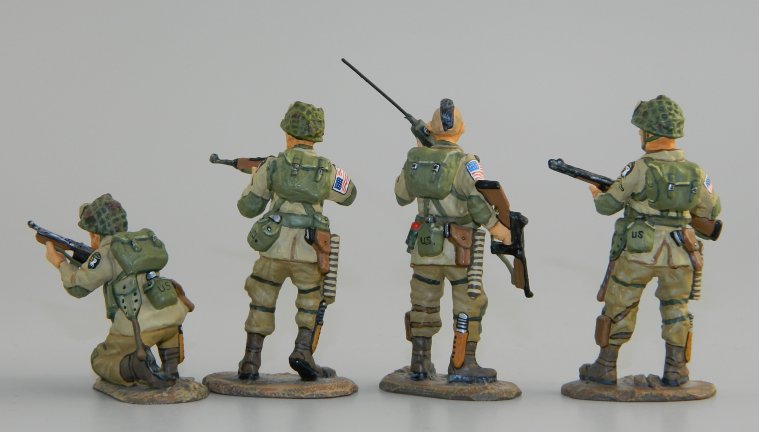 Four 101st Airborne Troopers|DD001|King & Country|Toy Soldiers|WWII