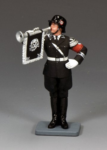 Soldat de plomb Black Hawk LAH BH0415 Fanfare trumpeter WWII - Lead