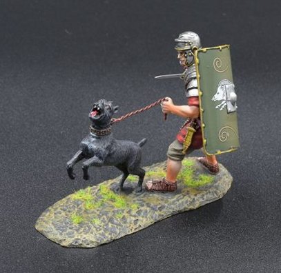 Thomas Gunn Roman Empire Rom120c 19th Legionaire Crouching Behind Green Shield for sale online 